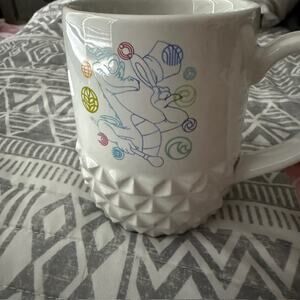 Disney Parks Epcot 40th Anniversary Spaceship Earth Figment Coffee Mug